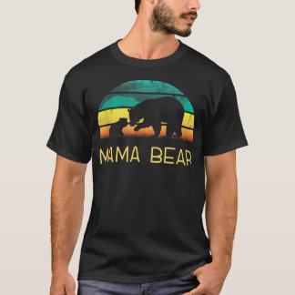 Mama Beer One Cub Sunset Moederdag Hiki T-shirt