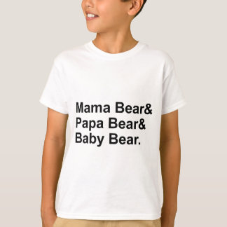 Mama Beer, Papa Beer, Baby Beer | Goudlokje T-shirt
