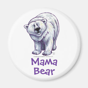 Mama Beer Polar Beer Round Magnet Magneet