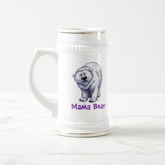Mama Beer Polar Beer Stein Bierpul (Links)