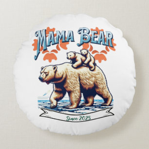Mama Beer Sierkussen Gezellig & Schattige Home D Rond Kussen