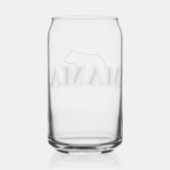 MAMA Beer Silhouetglas Blikvorm Glas (Achterkant)