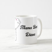 Mama Beer Sterren Lijn Monogram Koffiemok (Voorkant rechts)