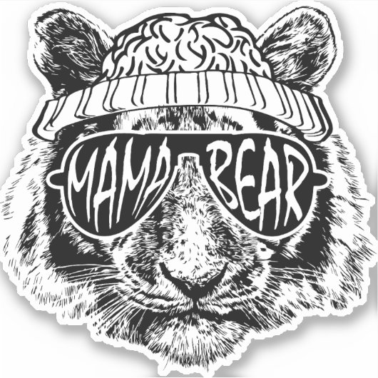 Mama Beer Sticker (Voorkant)