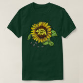 Mama Beer Sunflower Funny Moederdag mama T-shirt (Design voorkant)