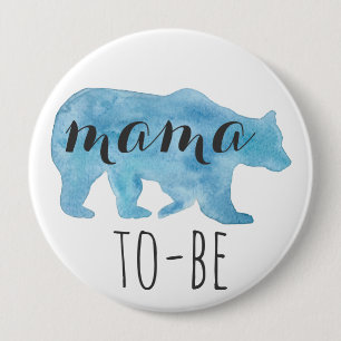 Mama Beer To-be Waterverf Button