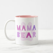 Mama beer tweekleurige koffiemok (Links)