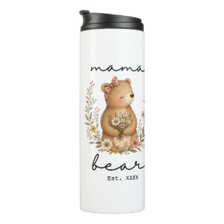 Mama Beer voor Moeder Moederdag Verjaardag Thermosbeker