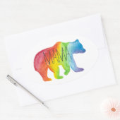 Mama Beer Waterverf Familie Pride Sticker (Envelop)