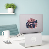 Mama Beer Wild Zwart Beer Sticker (Laptop op bureau)