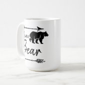 Mama Beer Zwart Wit Koffiemok (Voorkant links)