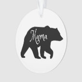 Mama Beer zwart-wit Ornament (voorkant)