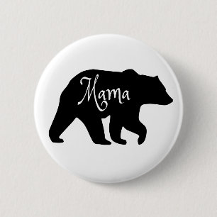 Mama Beer zwart-wit Ronde Button 5,7 Cm