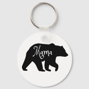 Mama Beer zwart-wit Sleutelhanger