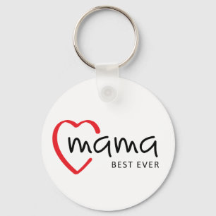 Mama, best ever, mama is mijn held. Moederdag idee Sleutelhanger