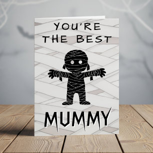 Mama beste moeder ooit Halloween verjaardag Kaart