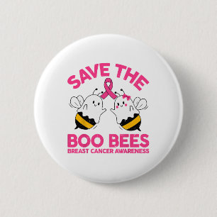 Mama Bewaar De Borstkanker Grappig Halloween Boo B Ronde Button 5,7 Cm