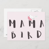 Mama Bird - Carte postale Citation Maman (Devant / Derrière)