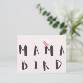 Mama Bird - Cute Mam Quote Briefkaart (Staand voorkant)