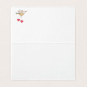 Mama Bird Hearts Baby shower Notes (Inside Unfolded)