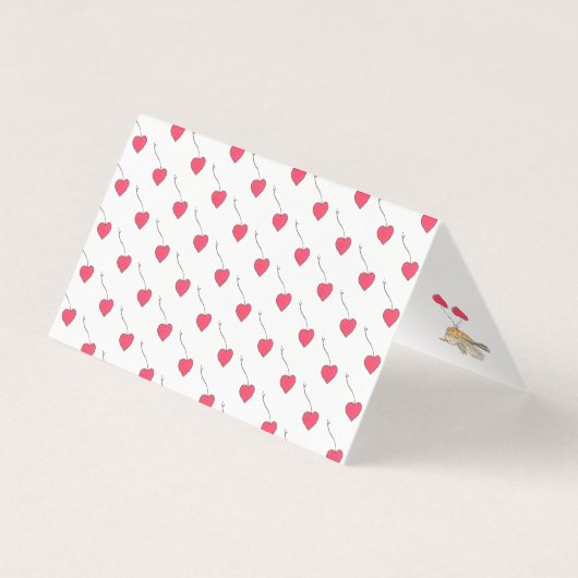 Mama Bird Hearts Baby shower Notes (Back)