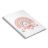 Mama Boho regenboog met vlinders Notitieboek (Rechterzijde)