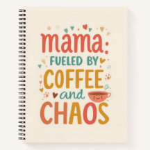 Mama brandstof van koffie en chaos Funny Mom List