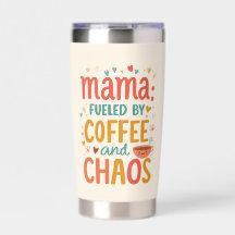 Mama brandstof van koffie en chaos leuk moederslev