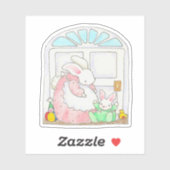 Mama Bunny en Baby Sticker (Vel)