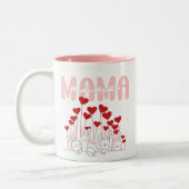 Mama Bunny Love Mug - Coeur mignon Design familial (Gauche)