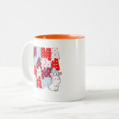 "MAMA" Bunny Love Stack Mug - Sweet Gift for Moms (Devant gauche)