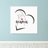 MAMA CANVAS AFDRUK (Insitu (Houten vloer))