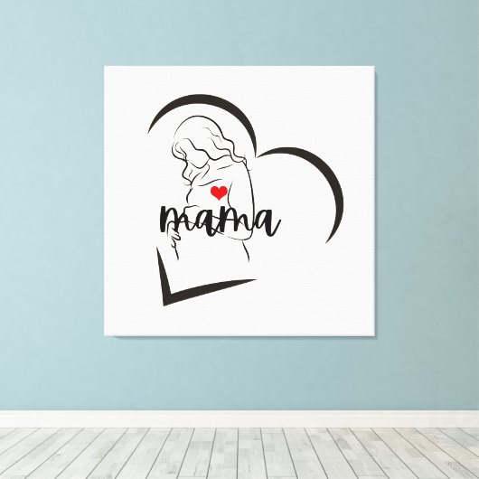 MAMA CANVAS AFDRUK (Insitu (Houten vloer))