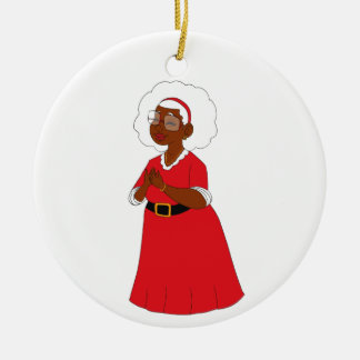 Mama Claus Chocolate Keramisch Ornament