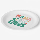 Mama Claus Christmas Design-60097 Papieren Bordje (Gekanteld)