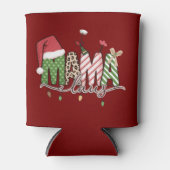 Mama Claus Kerst Grappig Kerstmama Blikjeskoeler (Voorkant)