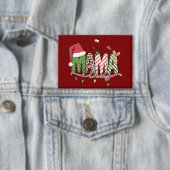 Mama Claus Kerst Grappig Kerstmama Button (Insitu)