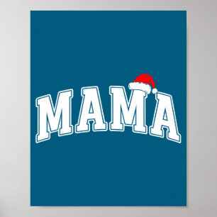 Mama Claus Kerst Matchende Familie Kerst Pyjama M Poster