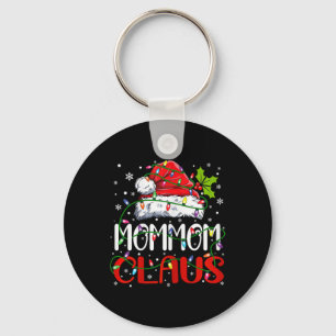 Mama Claus Kerstman Matching Familie Kerstmis Sleutelhanger