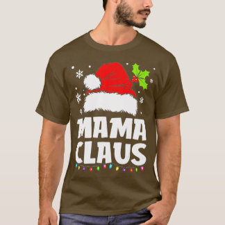 Mama Claus Kerstmis Pajama familie komt overeen me T-shirt