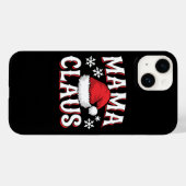 Mama Claus met kerstmuts Case-Mate iPhone Case (Achterkant (horizontaal))