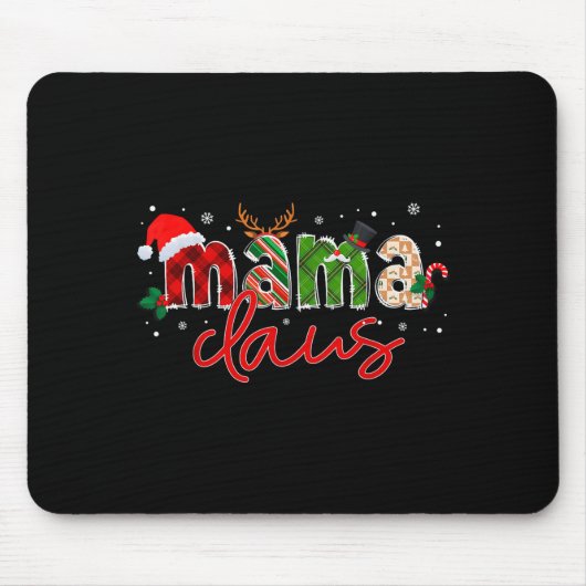 Mama Claus Santa Claus Family Matching Christmas P Muismat (Voorkant)
