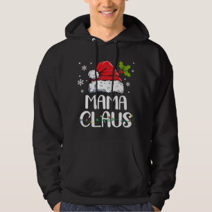 Mama Claus Santa Funny KerstPajama Matching F Hoodie