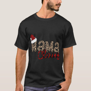Mama Claus Santa Hat Kerstmis Pajama Family Match T-shirt