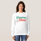 Mama Claus Sweatshirt de Noël (Devant entier)