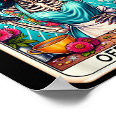 Mama Club Tarot Kaart Skelet Halloween Poster (Hoek)