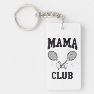 Mama Club Tennis Racket Athletic Custom Sleutelhanger