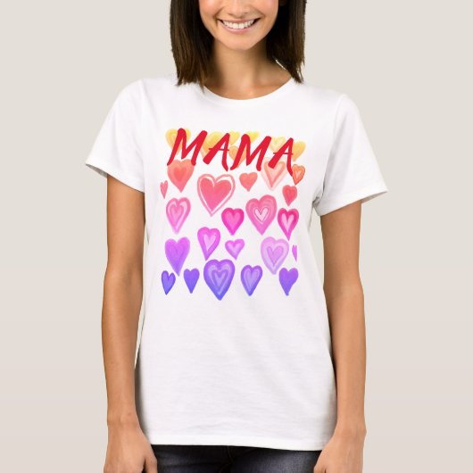MAMA, Corazones. T-shirt (Voorkant)