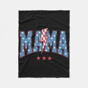 Mama Dada Mini 4 juli Amerikaanse familie Matchin Fleece Deken