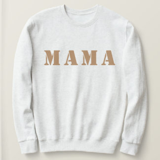 "Mama" dameskuit-neksweatshirt Trui